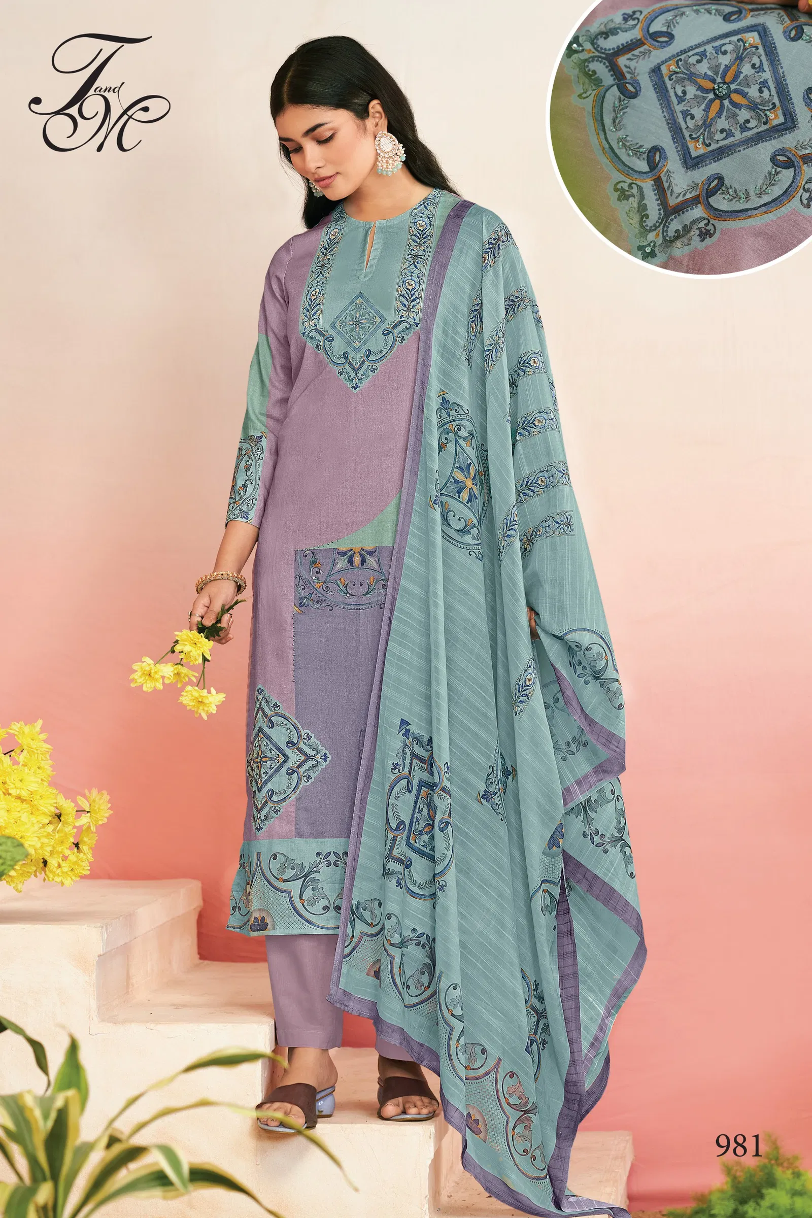 Raheela By T&M Lawn Cotton Dress Printed Material Wholesale Shop In Surat