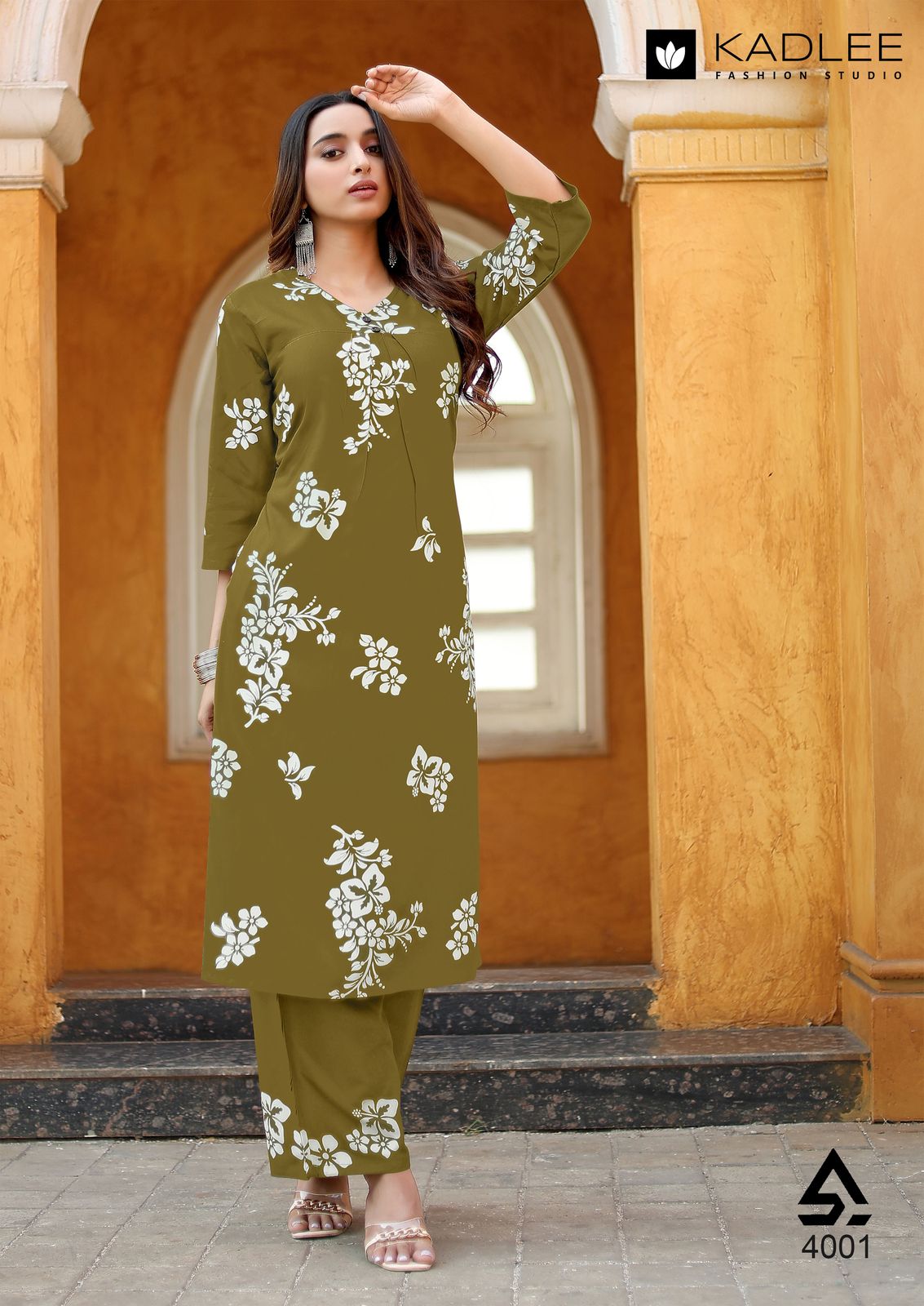 Heer By Kadlee Rayon Printed Designer Kurti With Bottom Wholesale In India