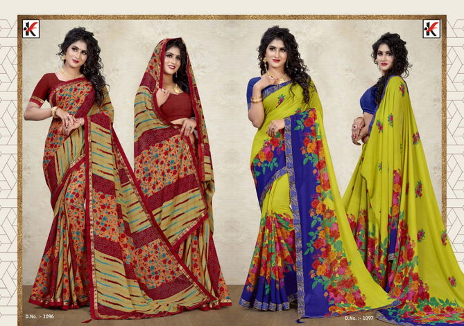 Nalika 51 Rennial Printed Regular Wear Designer Saree Collection
