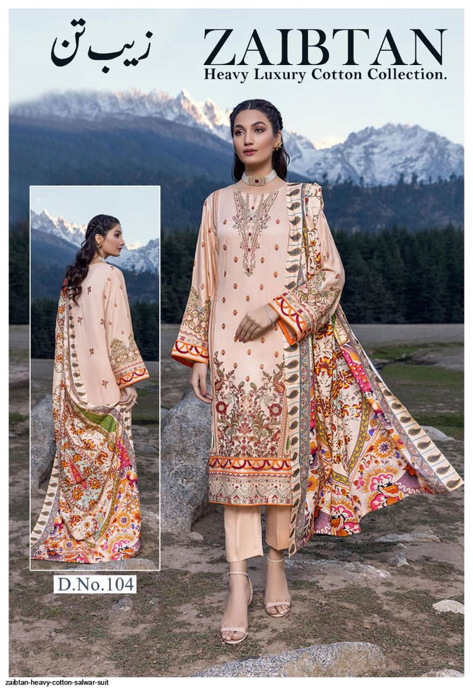 Zaibtan Heavy Luxury Regular Wear Cotton Pakistani Dress Material Collection