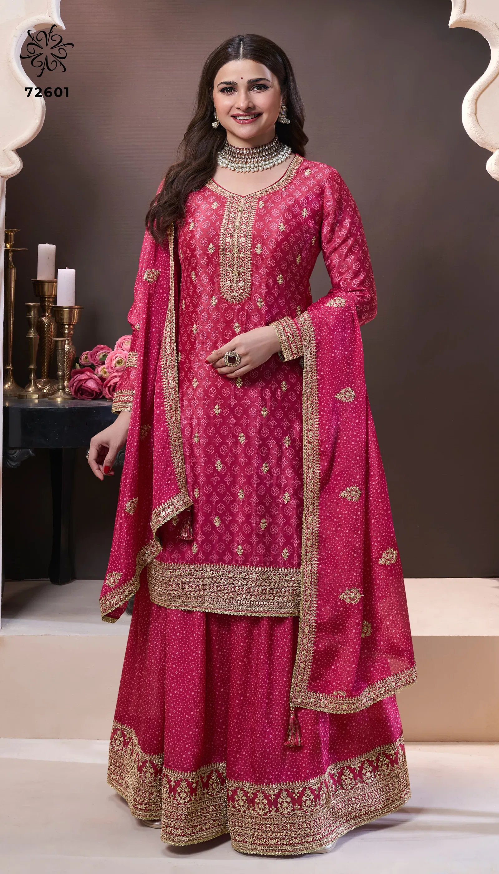 Sajanee By Vinay Kuleesh Chinon Designer Salwar Suit Wholesalers In Delhi