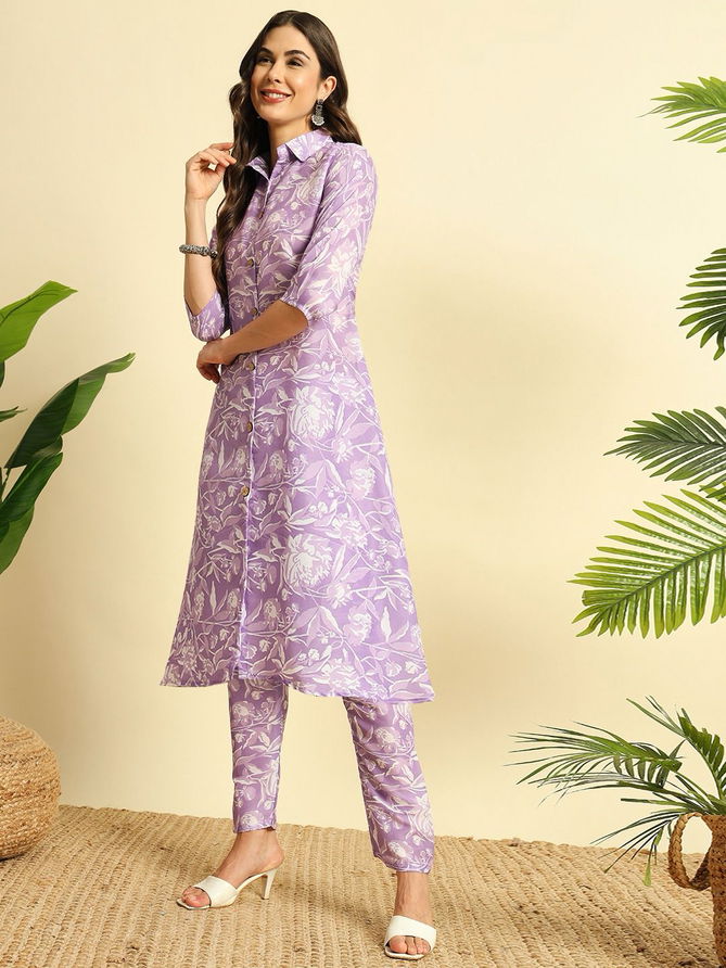 Vt Designer Cotton Printed Cord Set Kurti With Bottom Suppliers In India