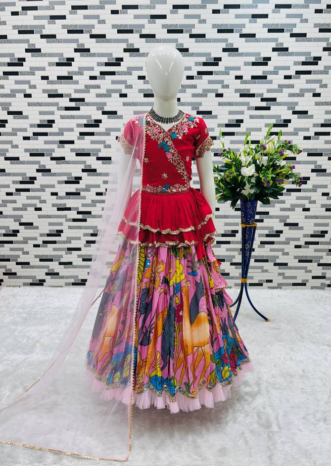 OC 187 Fox Georgette Girls Wear Kids Lehenga Choli Exporters In India