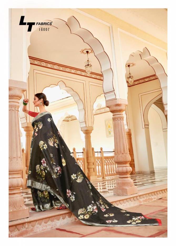 LT Silk Route Latest Designer Party Wear Soft Linen SIlk Saree Collection 