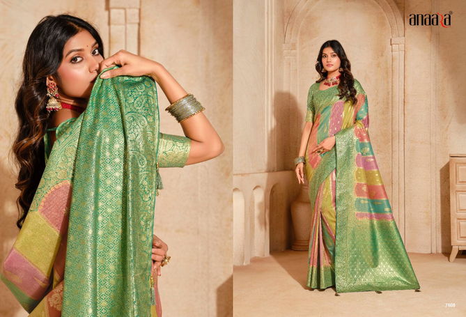 Anaara 7500 By Tathastu Silk Designer Saree Wholesale Shop In Surat