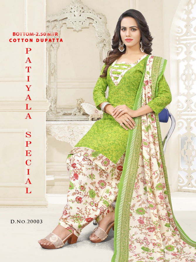 Vandana Patiyala Special 2 Latest Regular Wear Printed Cotton Ready Made Salwar Suit Collection 