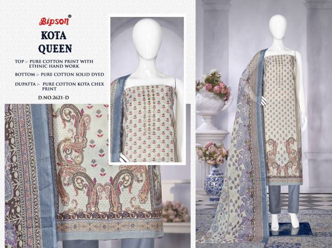 Kota Queen 2621 By Bipson Printed Pure Cotton Dress Material Wholesale Price In Surat