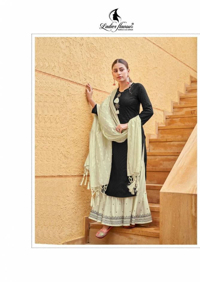 Ladies Flavour Ruhana 2 Festive Wear Rayon With Embroidery And Khatli Work Salwar Kameez Collection