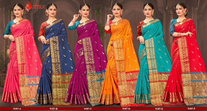 Jalsa 9187 Latest Fancy Designer Heavy Casual Wear Silk Sarees Collection
