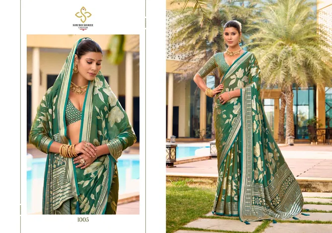 Barkha Vol 1 By Shubh Shree Brasso Sarees Exporters In India