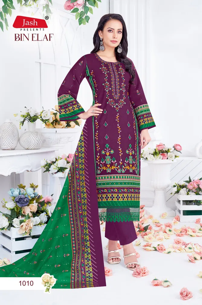 Bin Elaf Vol 1 By Jash Cotton Dress Material Exporters In India