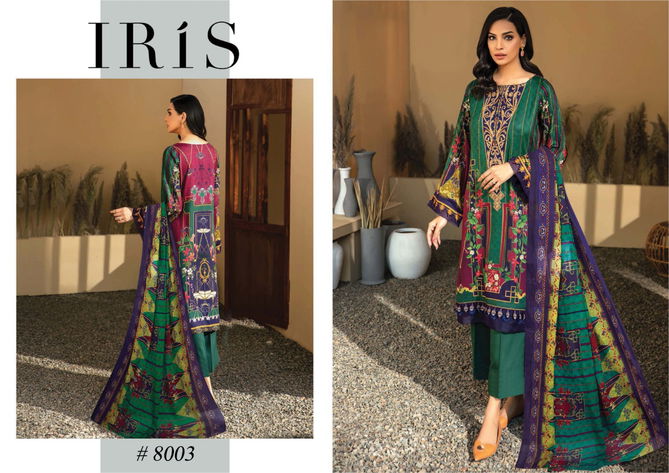 Iris 8 Latest Designer Casual Wear Pure Cotton Stylish Printed Karachi Dress Materials Collection