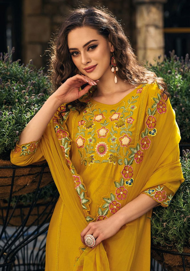 Shiddat By Lady Leela Heavy Embroidered Kurti With Bottom Dupatta