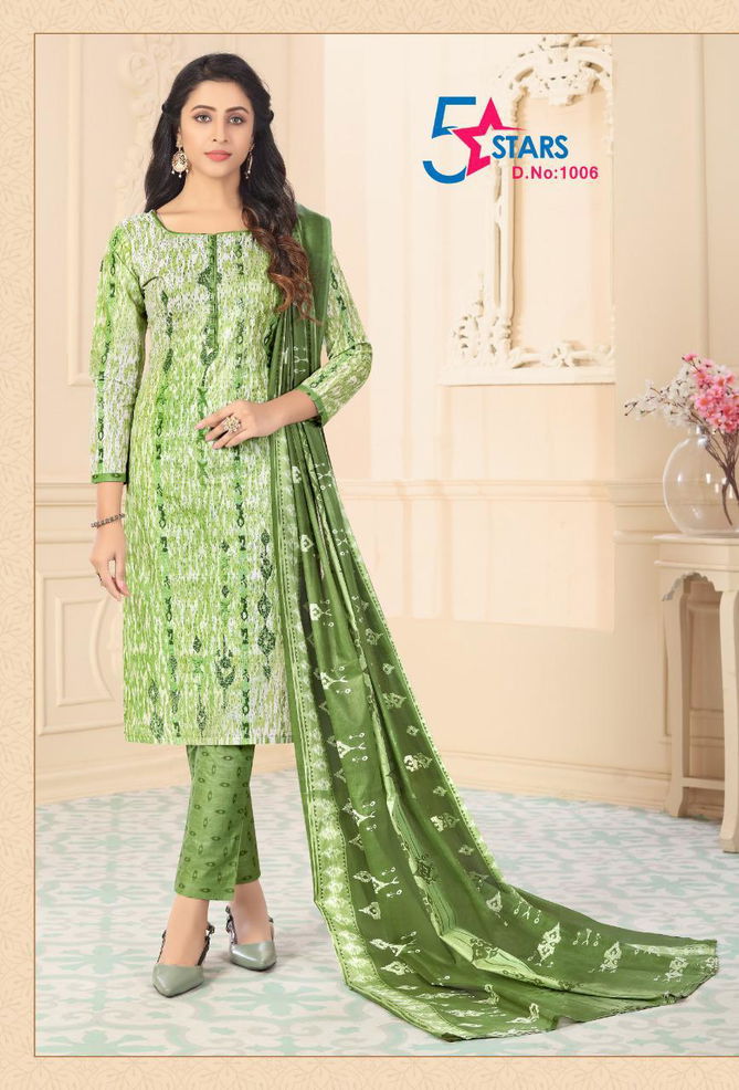 K Cotton Fabs 5 star Exclusive Printed  Casual Wear Cotton Dress Material Collection
