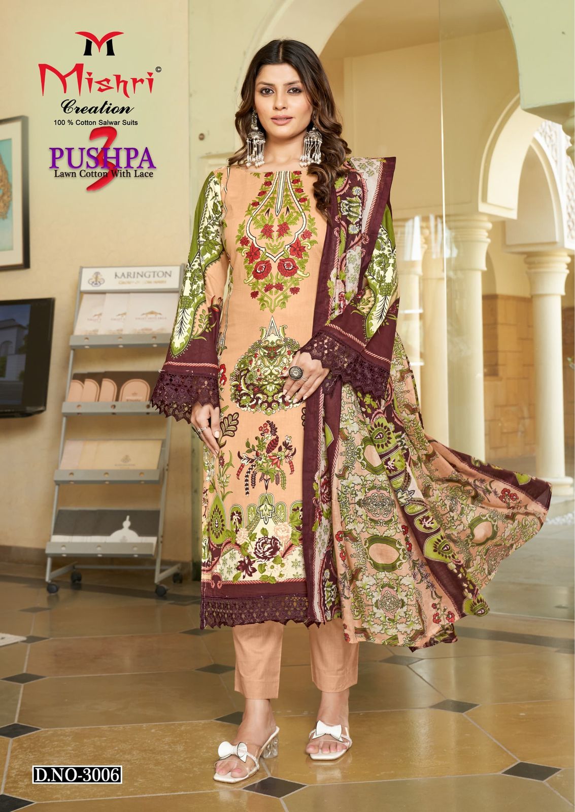 Pushpa 3 by Mishri 3 Lawn Cotton Printed Dress Material Collection
