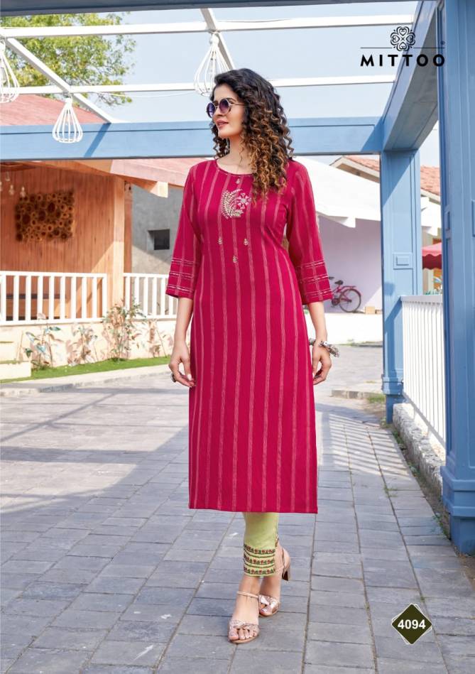Mittoo Mohini 12 New Designer Ethnic Wear Kurti With Bottom Collection