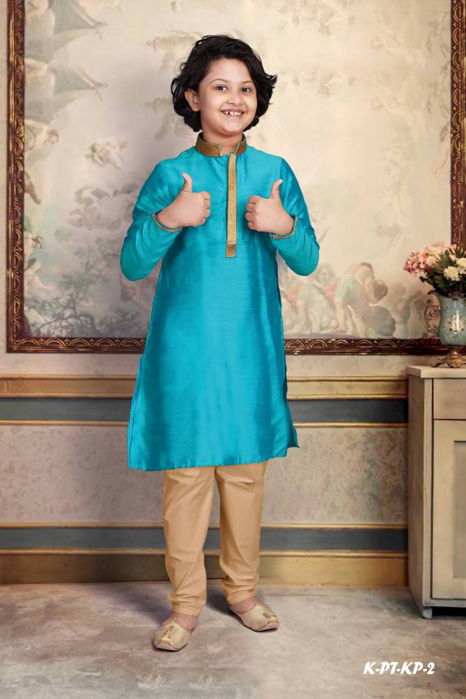 PARTH Exclusive Festive Wear Dupain Silk Kids Latest Kurta Pajama Collection