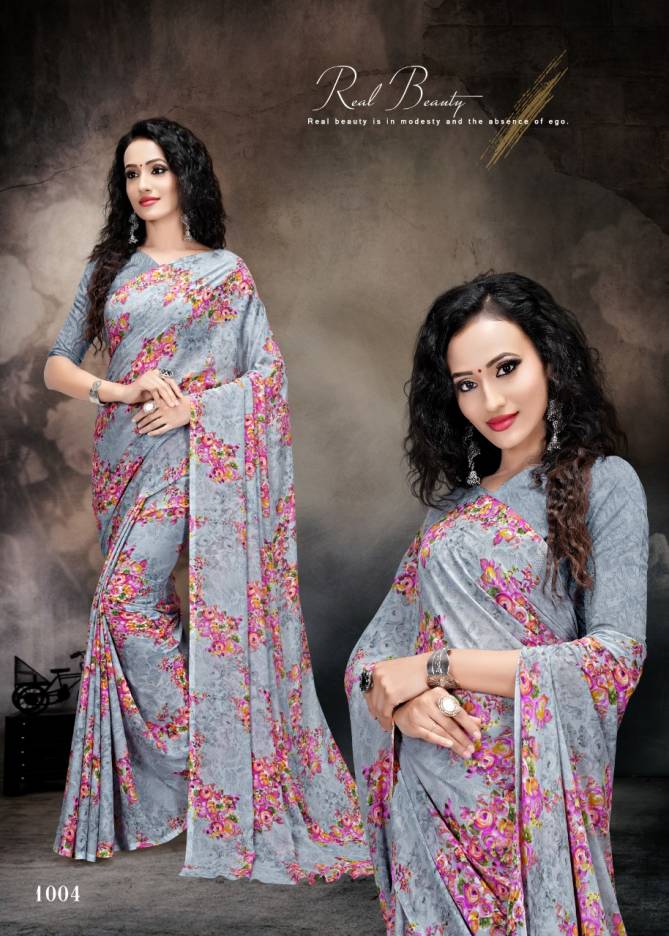 Future Fashion 5 Latest Daily Wear Heavy Renial Printed Running Wear Saree Collection 