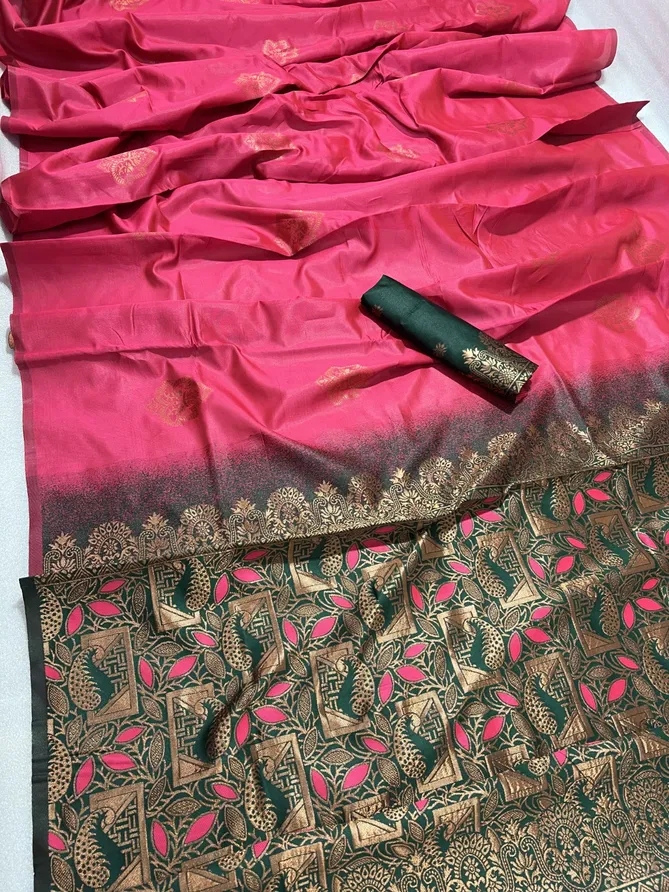 KT 136 Designer Banarasi Soft Silk Sarees Wholesale Price In Surat