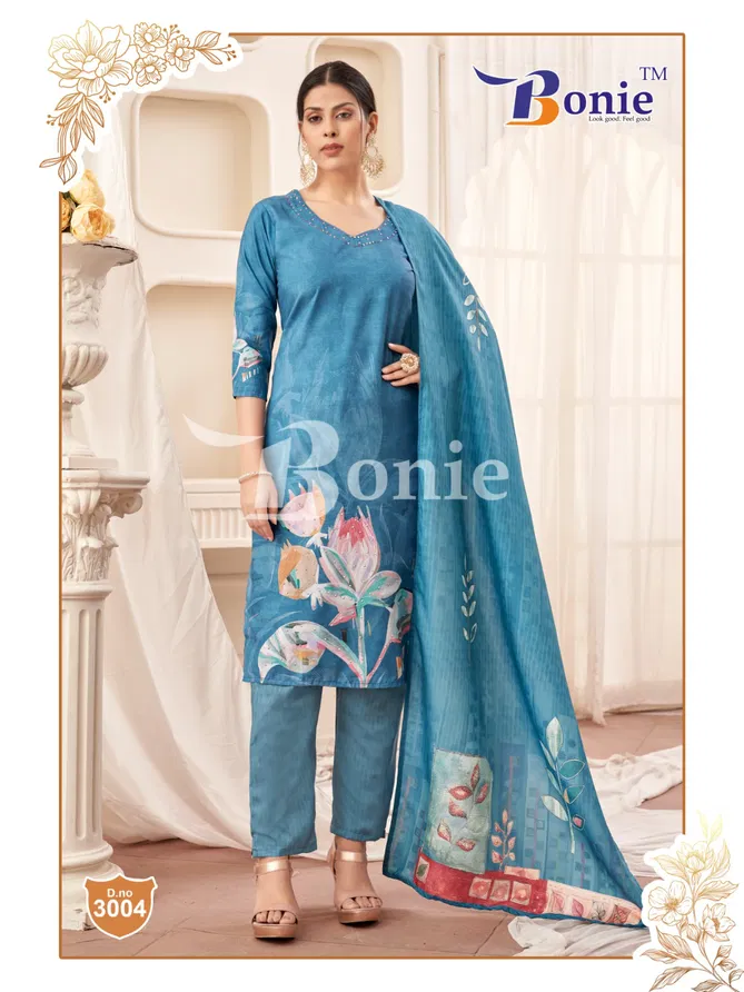 Zeel Vol 3 By Bonie Digital Printed Kurti With Bottom Dupatta Orders In India