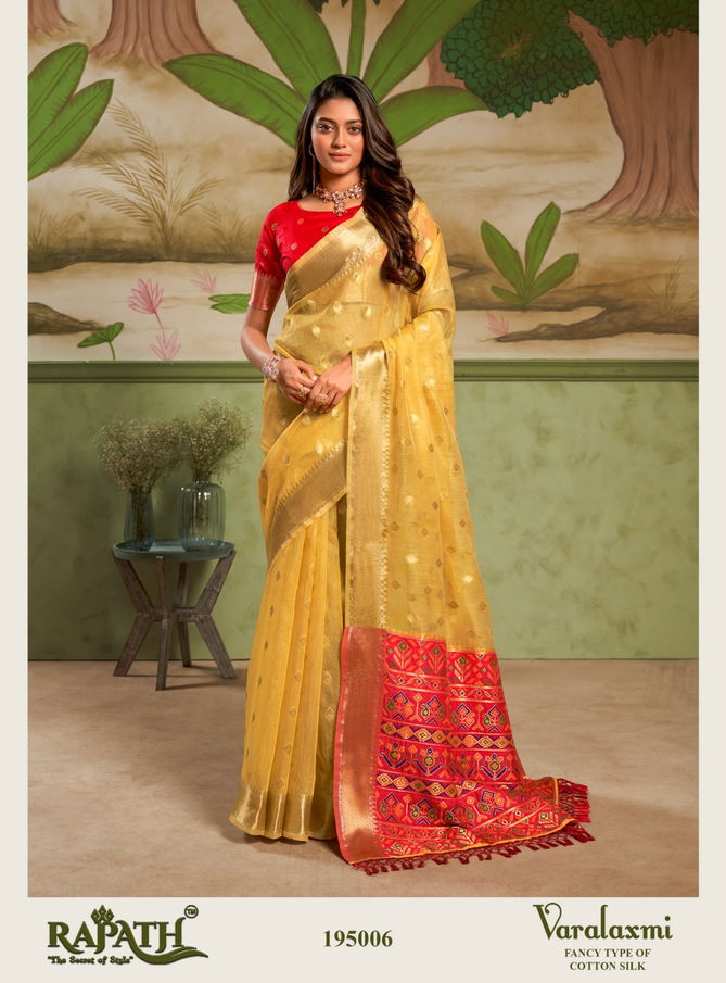 Varalaxmi By Rajpath Cotton Silk Party Wear Saree Exporters In India