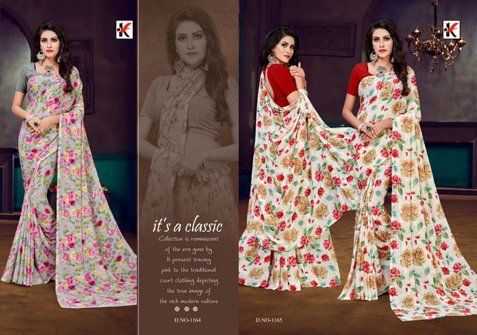 Apple Rennial Casual Daily Wear Printed Designer Saree Collection
