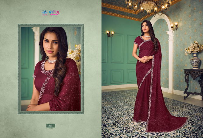 Nazara By Vipul Chiffon Designer Sarees Wholesalers In Delhi