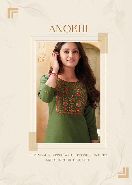 Aarvi Anokhi 1 Designer Ethnic Wear Cotton Kurti With Pant Collection