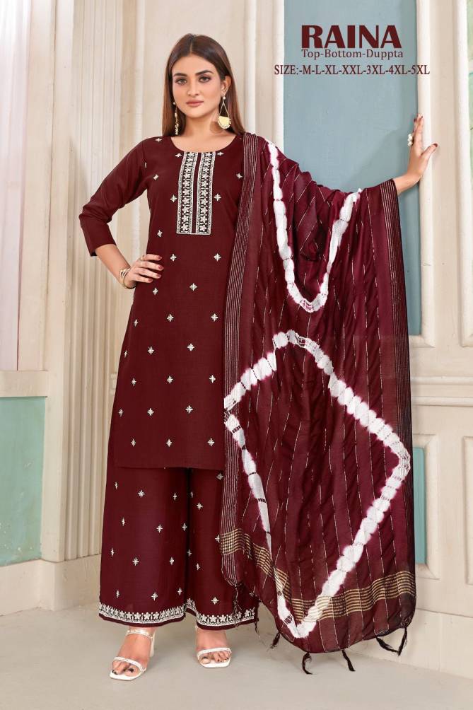 Raina Cotton Dn 1001 Series Readymade Suits Exporters in India