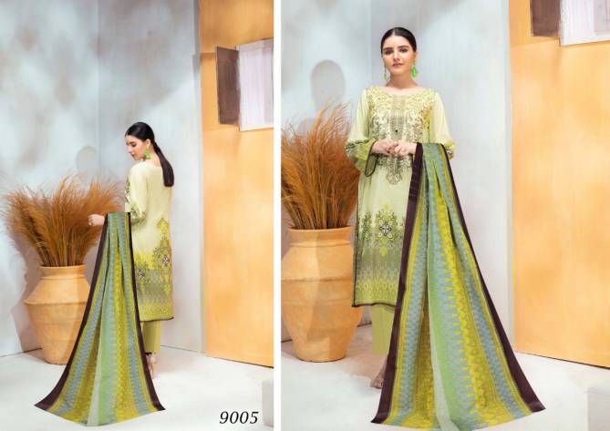 Sana Safinaz Luxury Lawn Collection 9 Latest Fancy Designer Casual Wear Cotton Printed Karachi Dress Materials Collection
