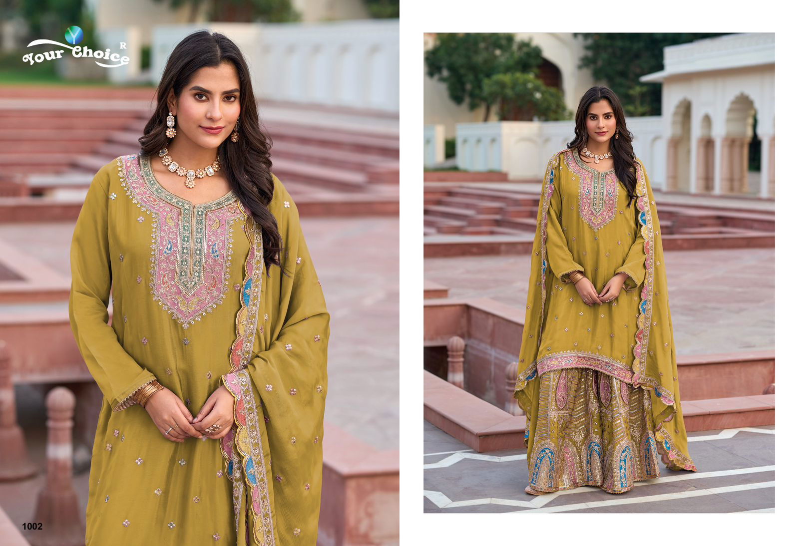 Zeenat By Your Choice Chinon Readymade Suits Wholesale Shop In Surat