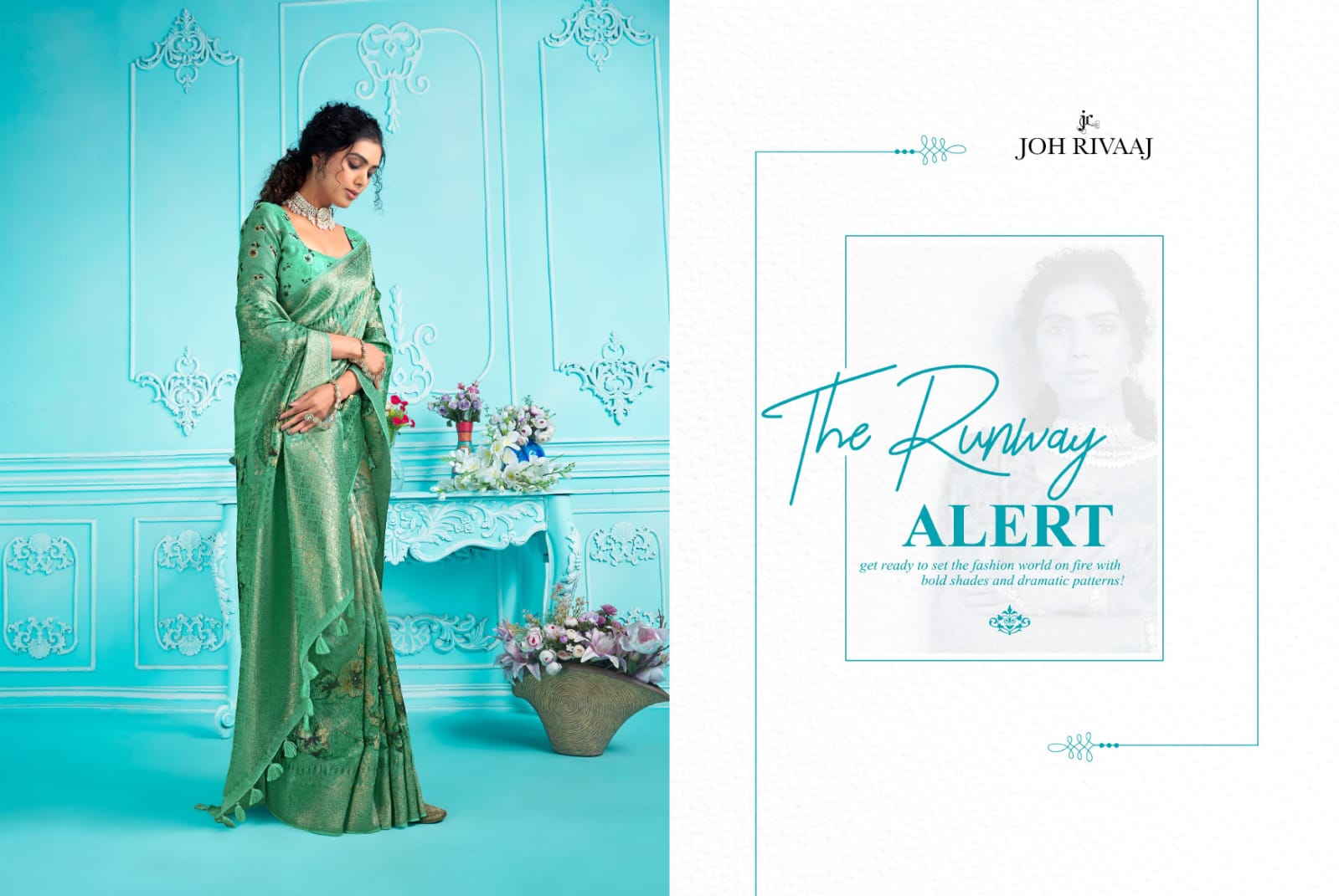 Jarosa By Joh Rivaaj Organza Designer Sarees Catalog