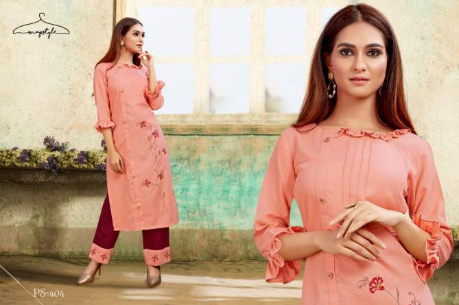 SNAPSTYLE KHWAB VOL-2 Latest Design Festive Wear Cotton Kurti With Embroidery And Hand Touch Pant Collection