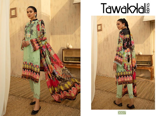 Tawakkal Opulence Latest Fancy Designer Regular Casual  Luxury Cotton 3 Pure Cotton Karachi Dress Material Collection
