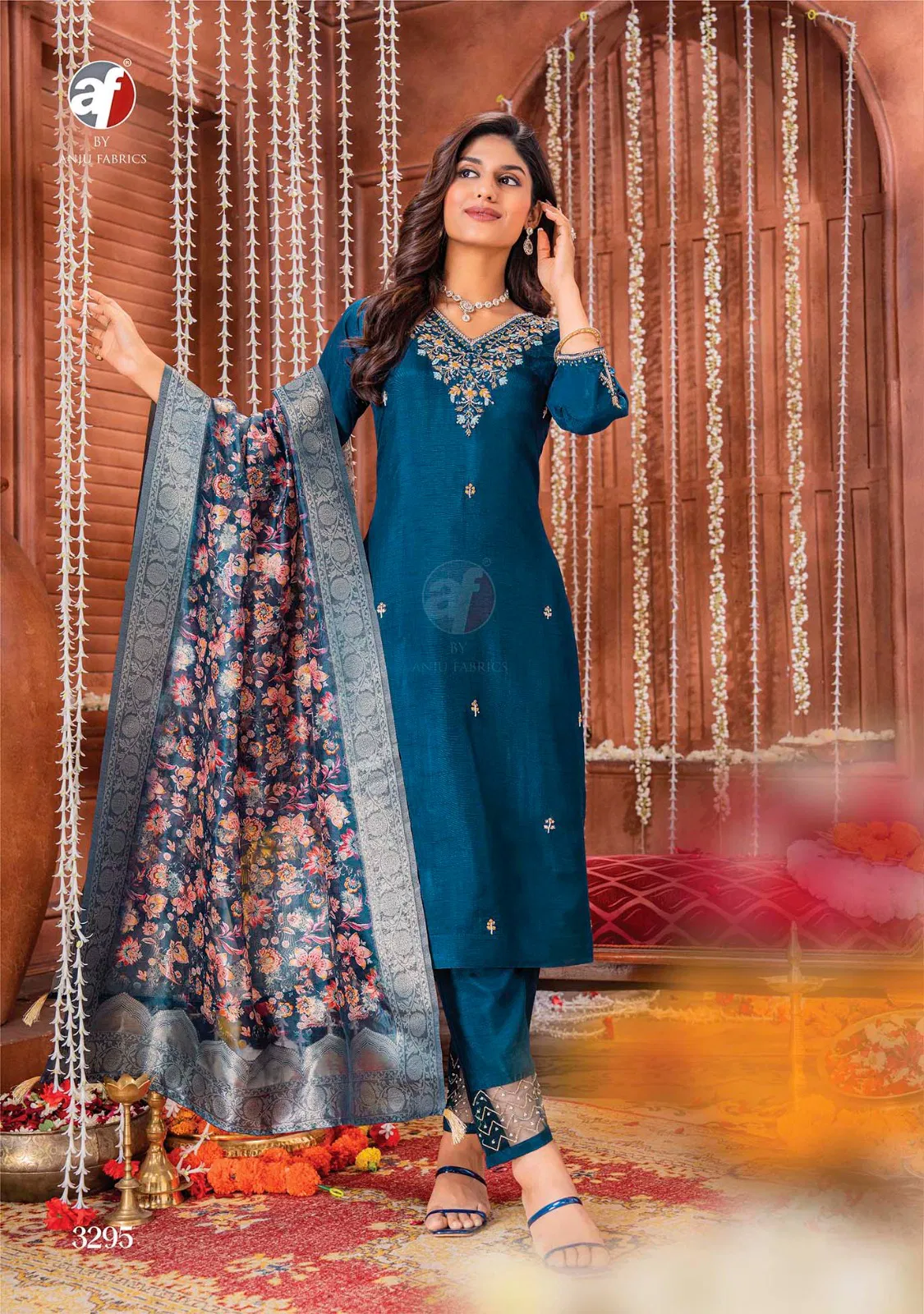 Vol 6 Silk Designer by Af Shehnai Silk Designer Top Bottom With Dupatta Collection