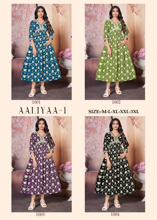 Aaliyaa 1 Alia Cut Printed Kurtis Wholesale Clothing Distributors In India