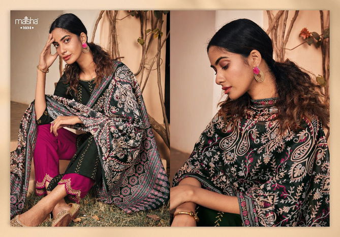 MAISHA ALAYAH Fancy Designer Heavy Festive Wear Pure Rayon With Embroidery Work And Hand Work Salwar Suit Collection