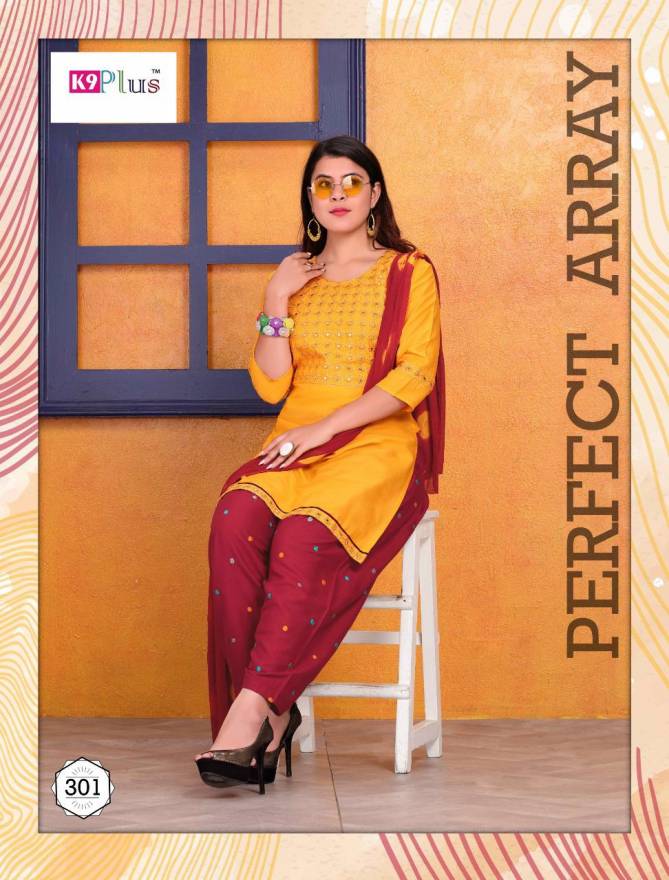 K9 Plus Floral Fancy Latest Regular Casual Wear Rayon Printed Readymade Salwar Suit Collection
