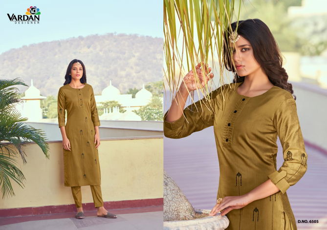 Raahat Vol 2 By Vardan Roman Silk Designer Kurti With Bottom Online Wholesale