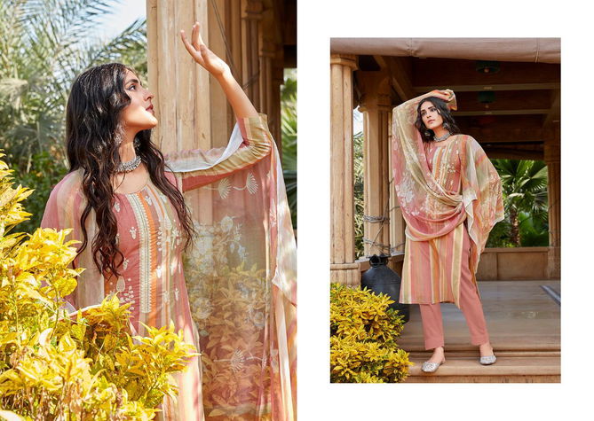 Sanna Khaani Printed With Fancy Work Casual Wear Salwar Kameez Collection
