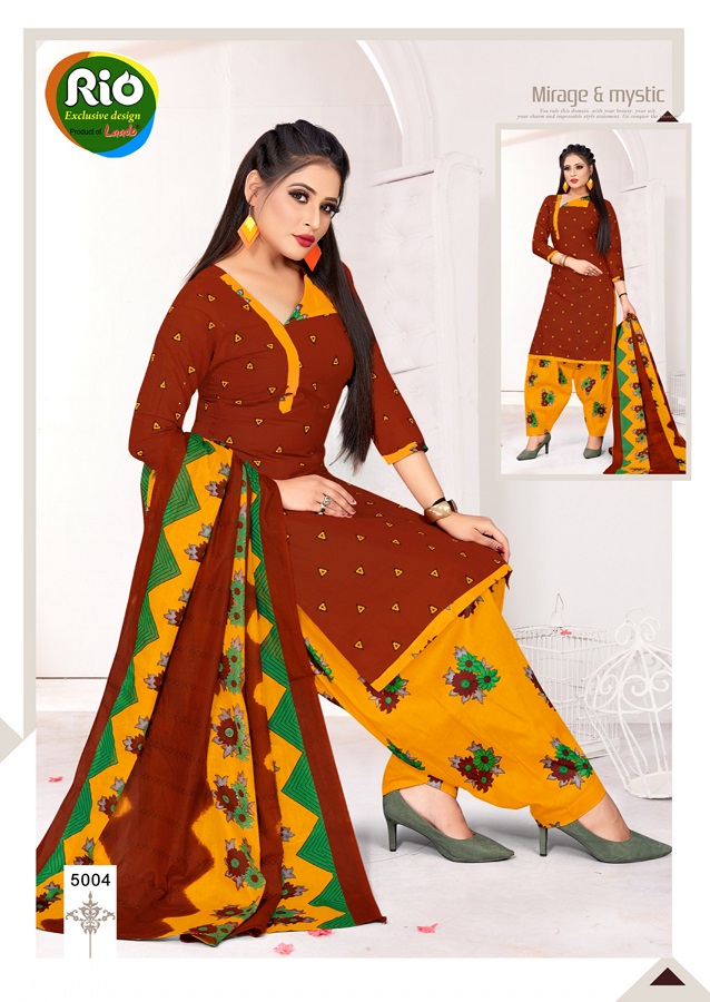 Laado Rio Special 10 Casual Regular Wear Printed Pure Cotton Dress Material Collection
