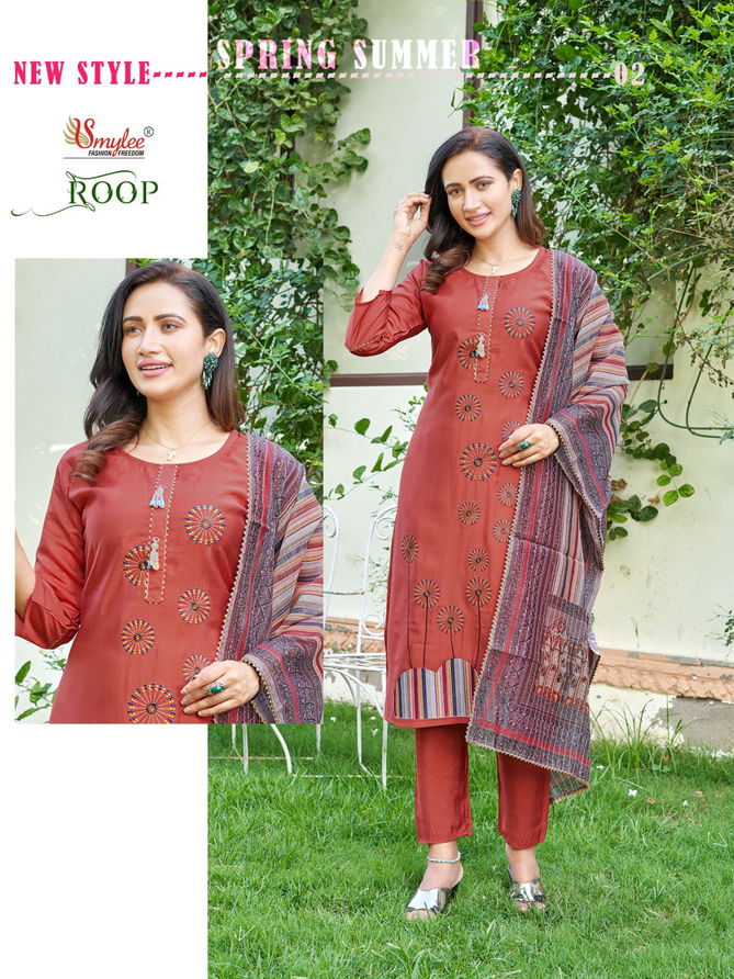 Roop By Rung Embroidery Kurti With Bottom Dupatta Wholesale Clothing Suppliers In India
