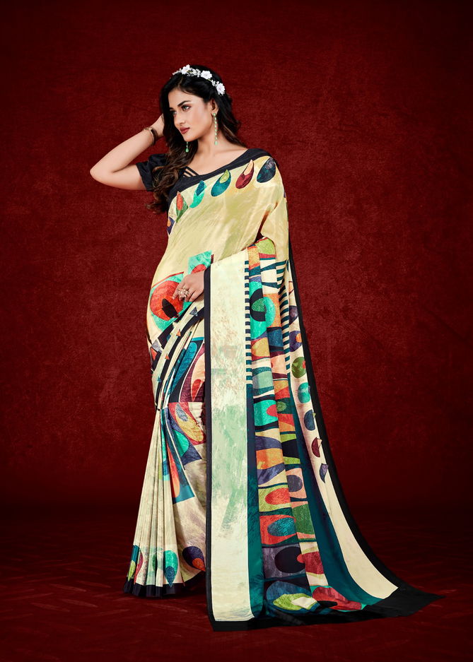 Espana By Jivora Crepe Soft Silk Desginer Online Sarees Wholesale