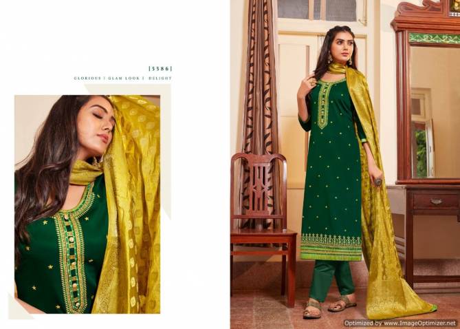 Kessi Asopalav 15 Latest Designer Festive Wear Jam Silk Embroidery Work Salwar Suit Collection With Banarasi Silk Dupatta 