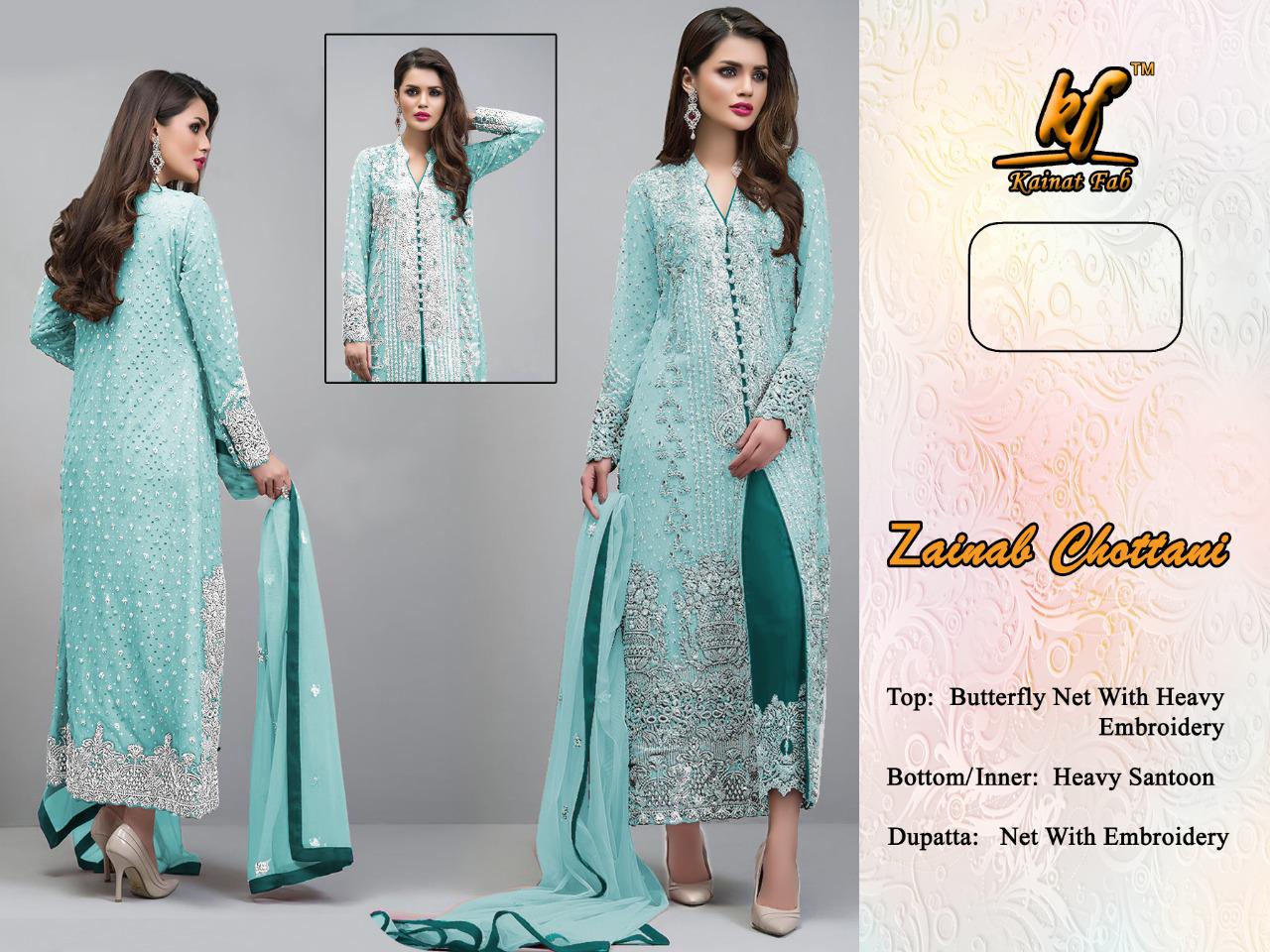 Kainat Fab Exclusive Heavy Embroidery Work Designer Salwar Suits Collection