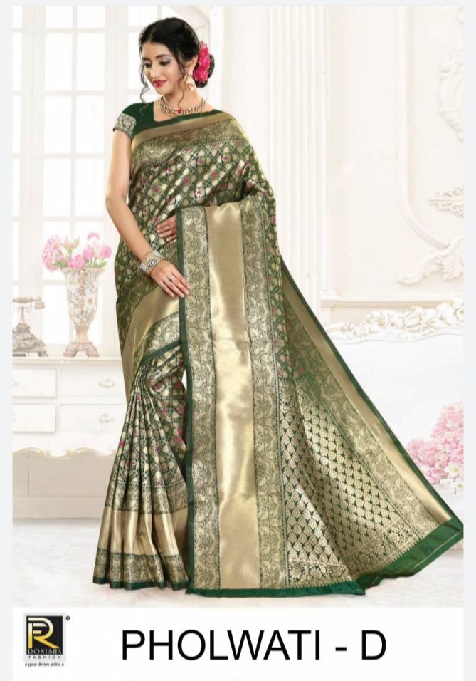 Ronisha Pholwati Latest Exclusive Collection Of Festival Wear Silk Saree  