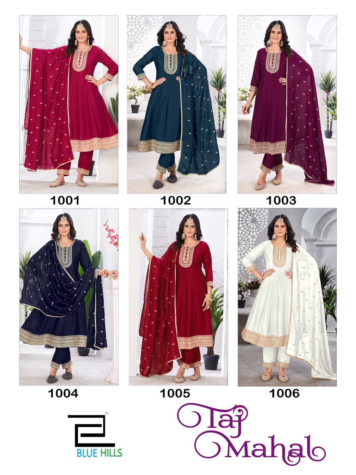 Taj Mahal By Blue Hills Vichitra Kurti With Bottom Dupatta Wholesalers In Delhi