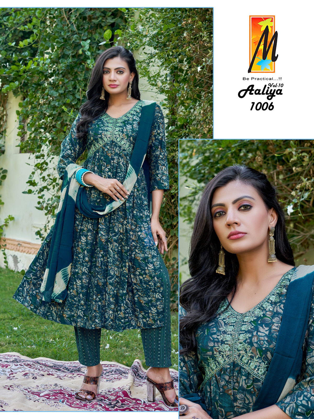 Aaliya Vol 10 Alia Cut Kurti With Bottom Dupatta Catalog