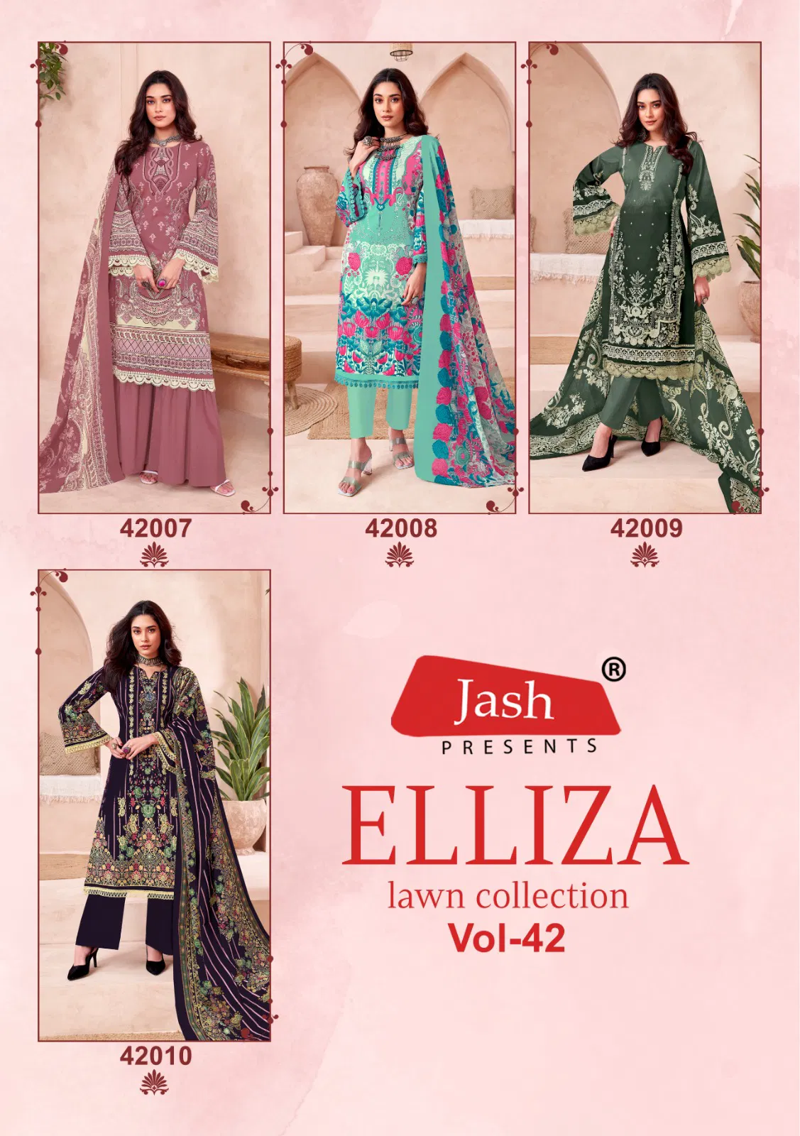 Elliza Vol 42 By Jash Cotton Wholesale Dress Material Suppliers In Mumbai