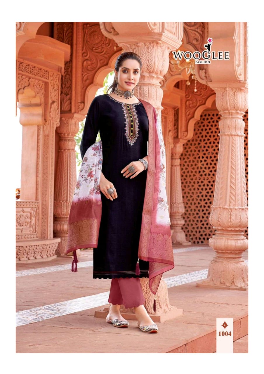 Jakhee By Wooglee Viscose Weaving Kurti With Bottom Dupatta Exporters In India